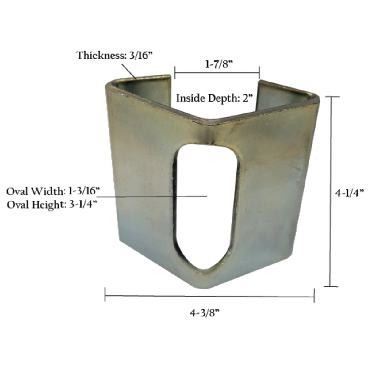 Gate Striker Plate-Galvanized | Spring Creek Products