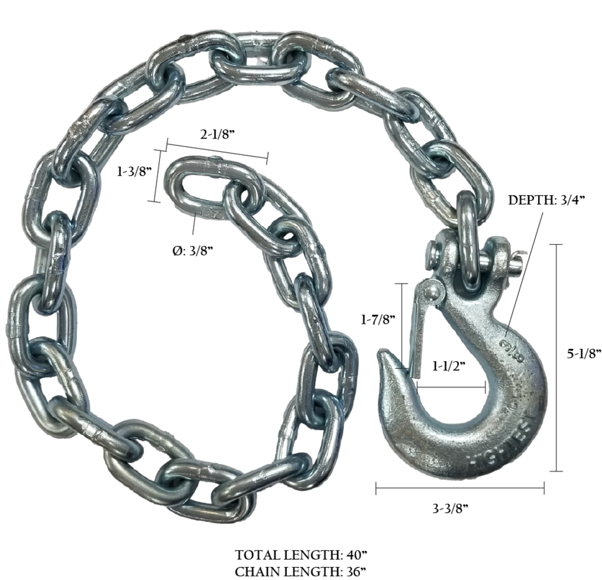 Clevis Slip Hook 3/8