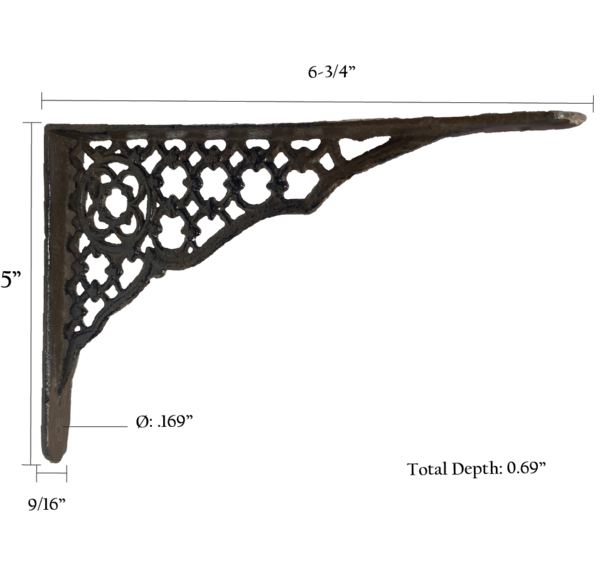 Lot De 2 Supports/équerres En Fer Ancien - Style Rustique - Occasion