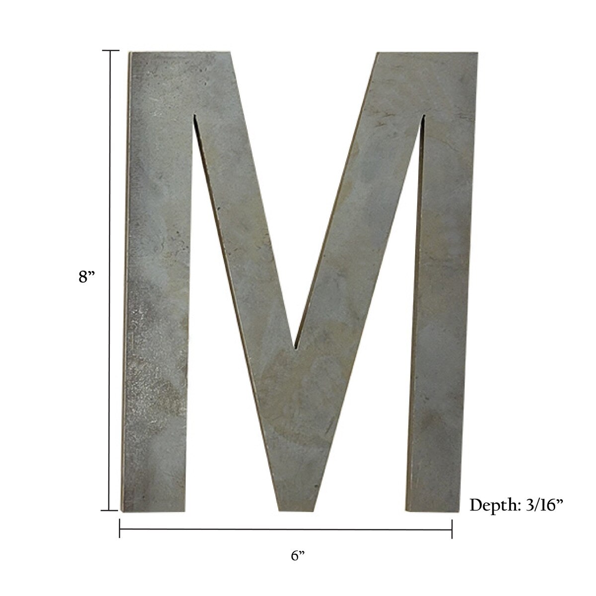 Laser Cut Letter 'M' 3/16