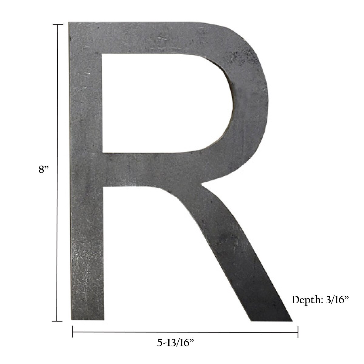 Laser Cut Letter 'R' 3/16