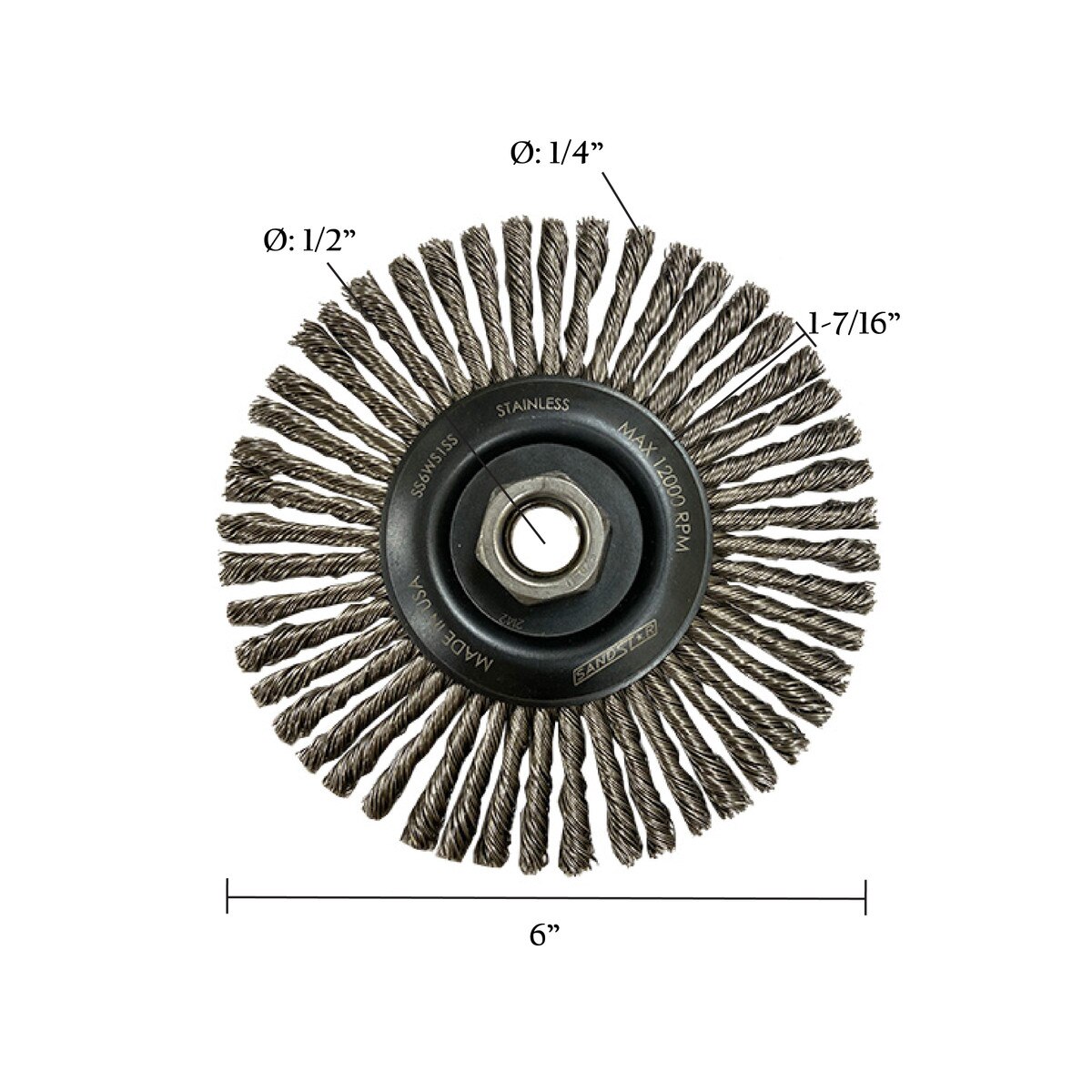 Stringer Bead Wire Wheel 6