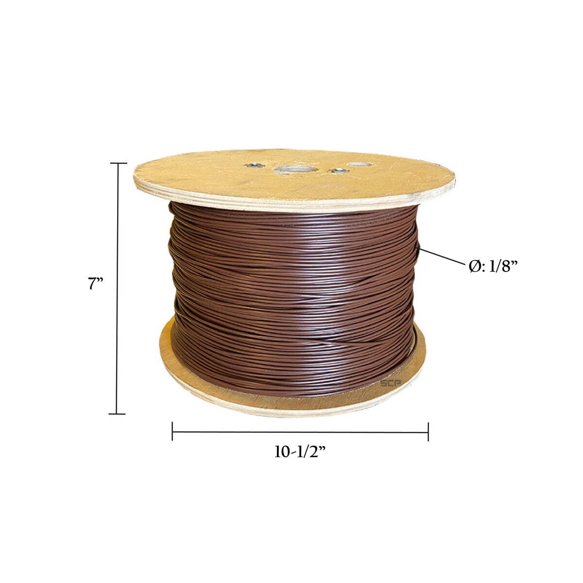 16AWG - Stranded Wire, Brown - 2,500Ft Spools | Spring Creek Products