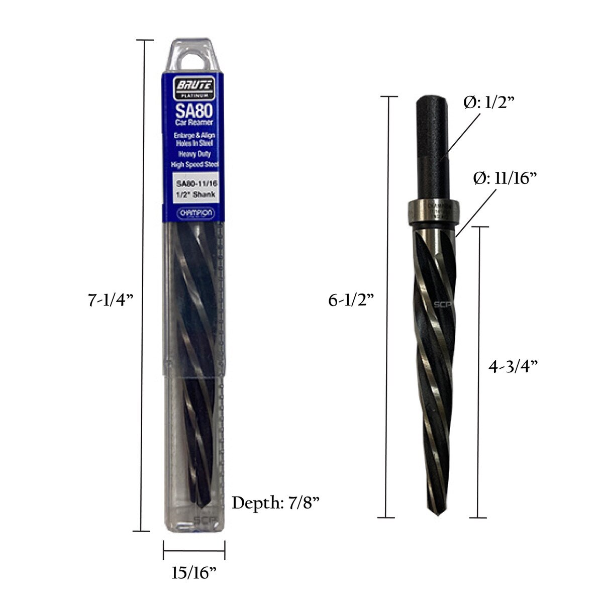 Brute SA80 Maintenance Reamers - 11/16 | Spring Creek Products